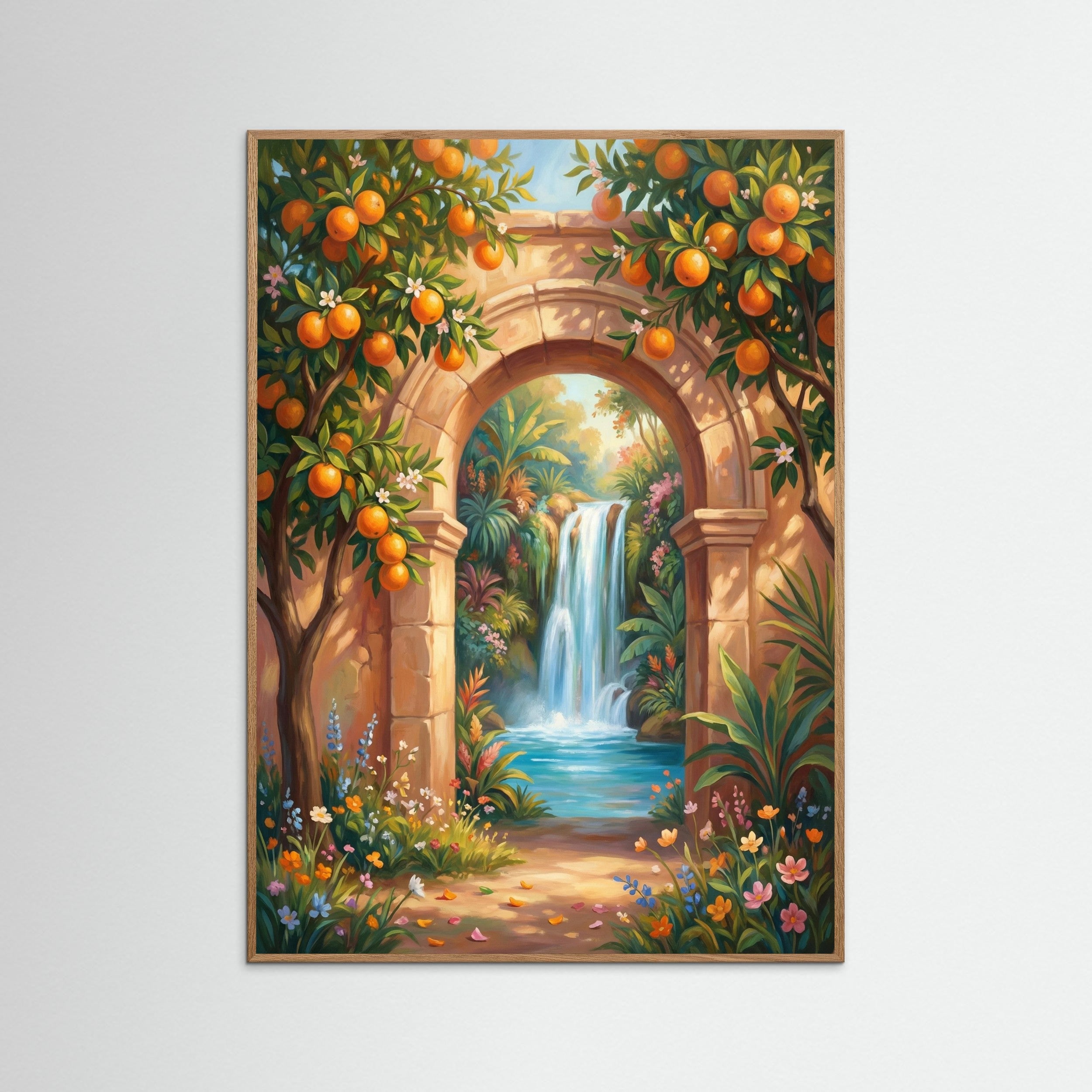 Oak Nature River Pomegranate Dream