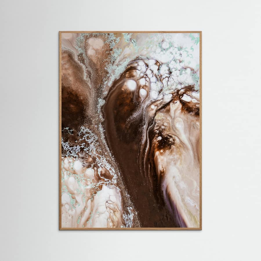 Rustic Abstract - Graceful Flow Poster – Poster und Kunstdruck