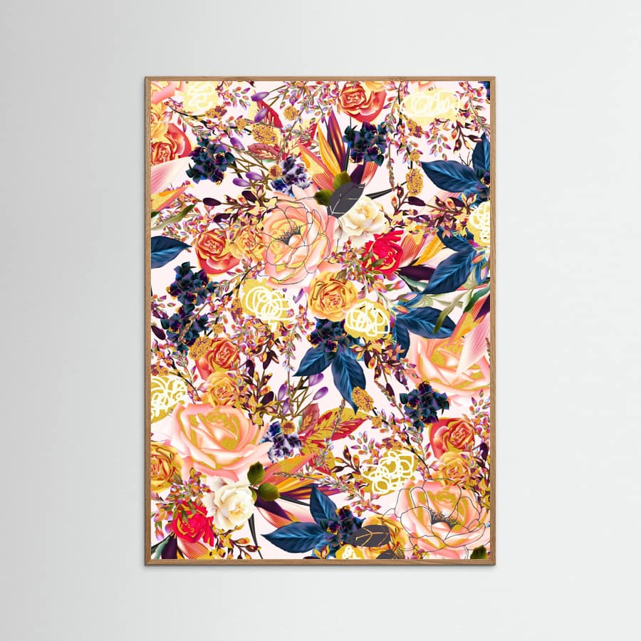 Rustic Floral Poster