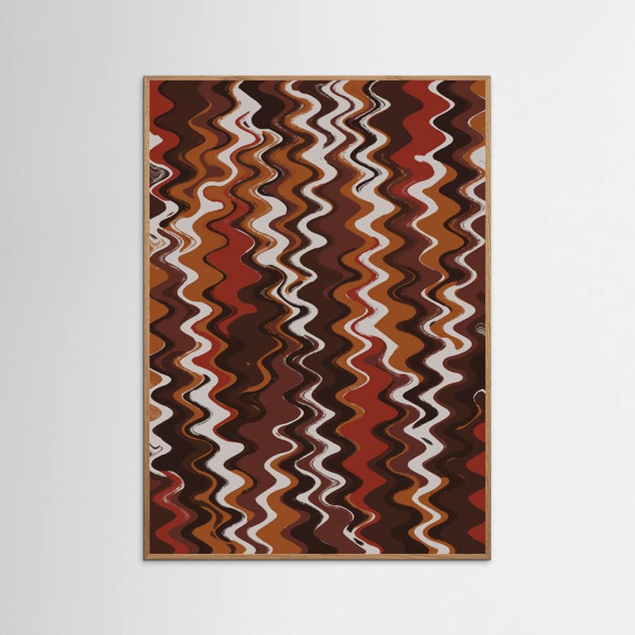 Rustic Waves Poster – poster and art print