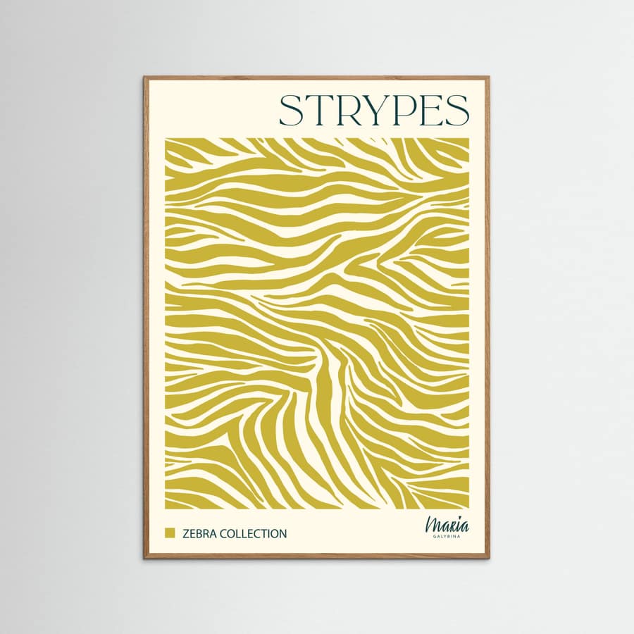 STRIPES. Zebra Collection Poster – poster och konsttryck