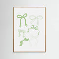 Plakat Sage Green Bows – plakat i druk artystyczny