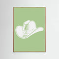 Plakat Sage Green Cowboy Hat – plakat i druk artystyczny
