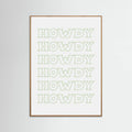 Plakat Sage Green Howdy – plakat i druk artystyczny