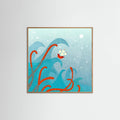Sailing Boat and Sea Monster Poster – Poster und Kunstdruck