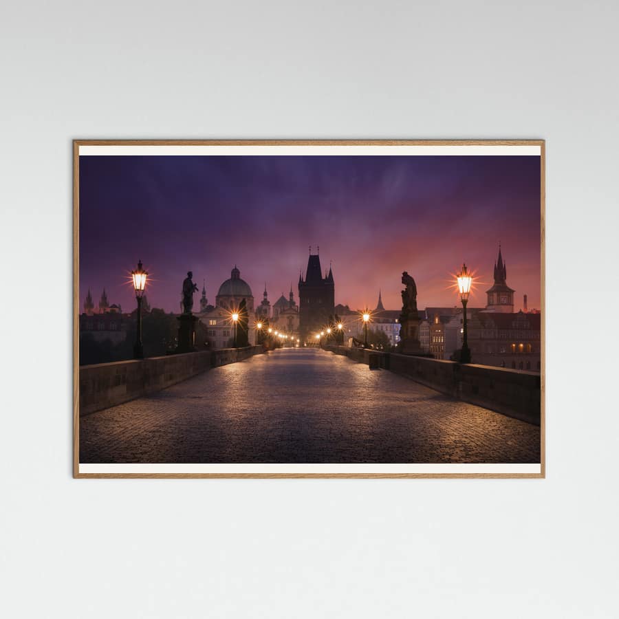 Saint Charles bridge, Prague Poster