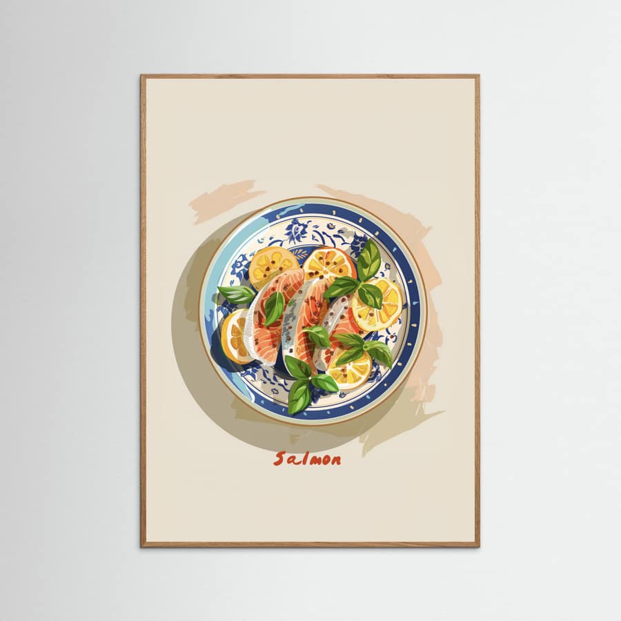 Salmon Poster – Poster und Kunstdruck