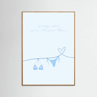 Oak Nature Salty Air Sun Kissed Hair Blue Bikini Poster