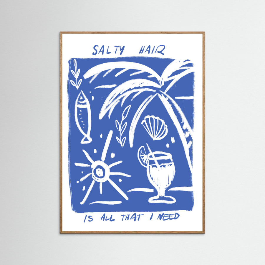 Salty Hair Poster