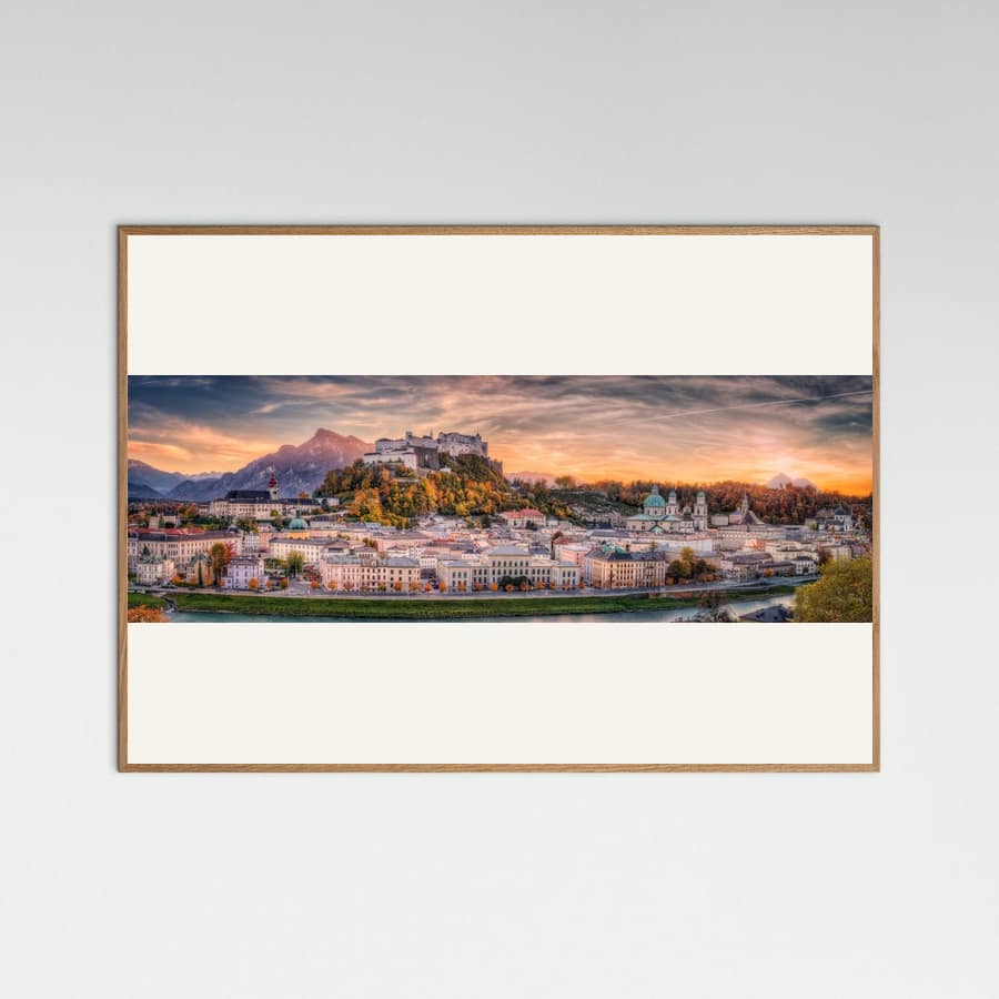 Salzburg in Fall Colors Poster – Poster und Kunstdruck