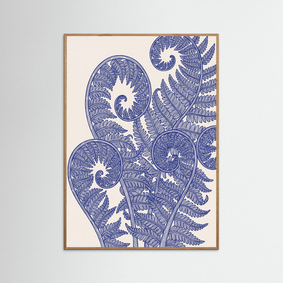 Sapphire Bloom - Blomma Poster | PosterLefi