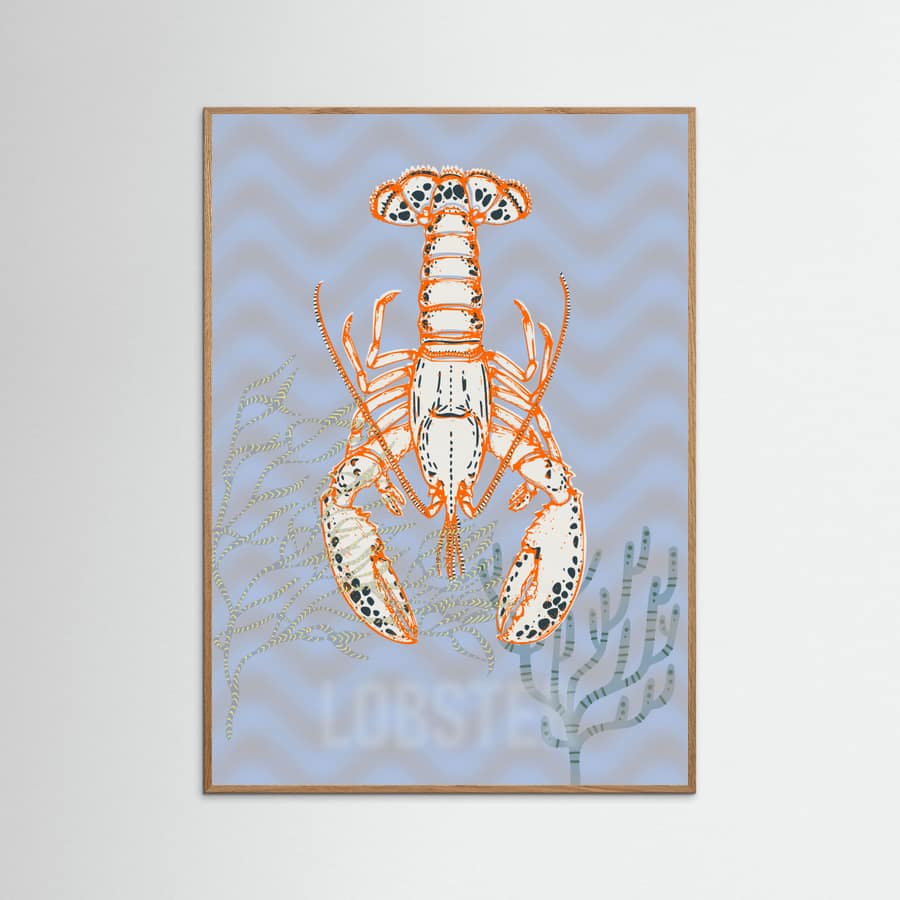 Sea life lobster Neptune's joy Poster