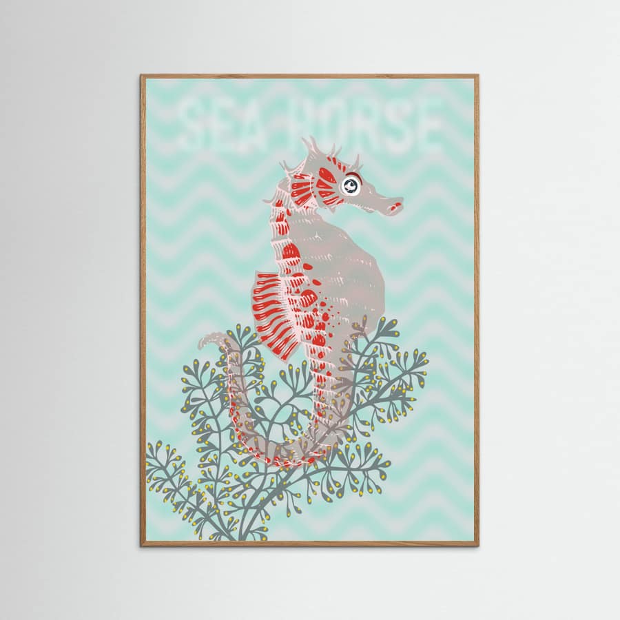 Sea life sea horse Neptune's joy Poster