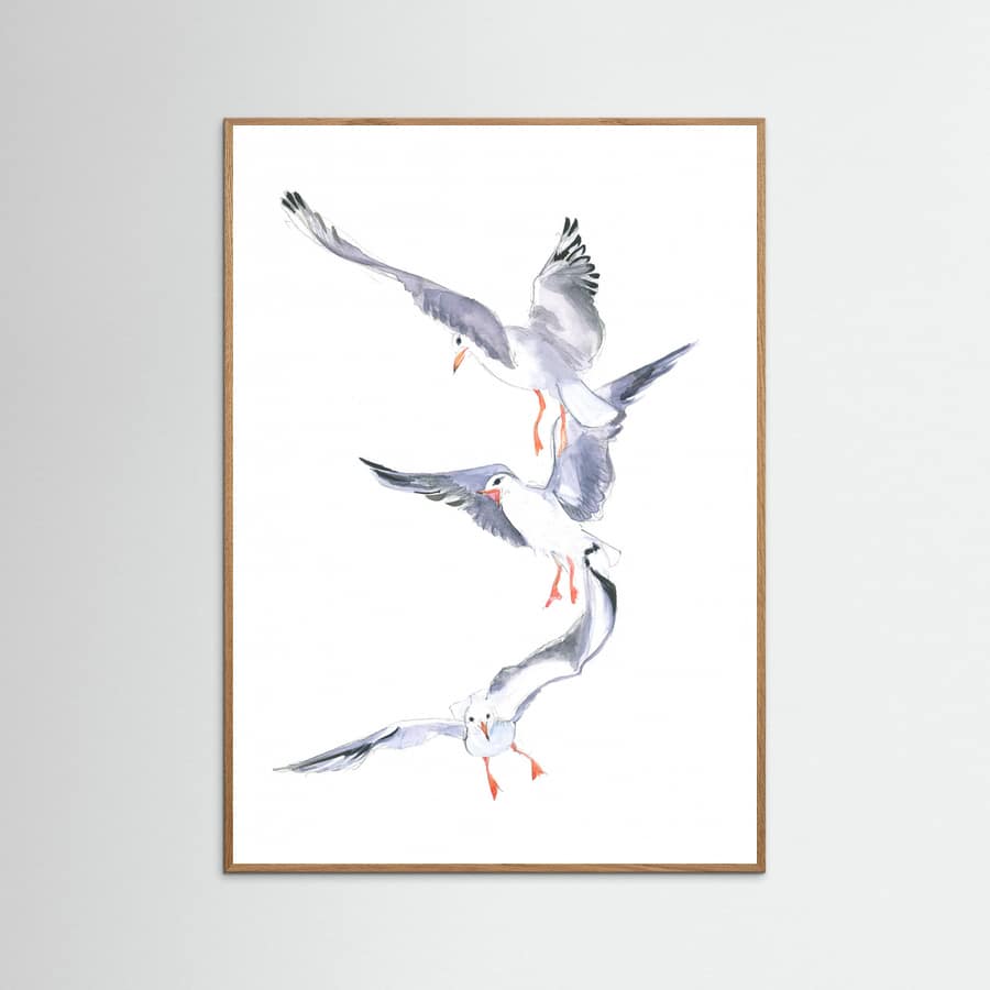 Seagull Flight Poster