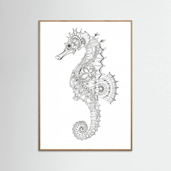 Seahorse 3 Poster – plakat og kunsttryk