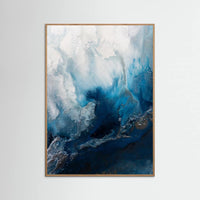 Oak Nature Seascape abstraction - Blue Waters Poster