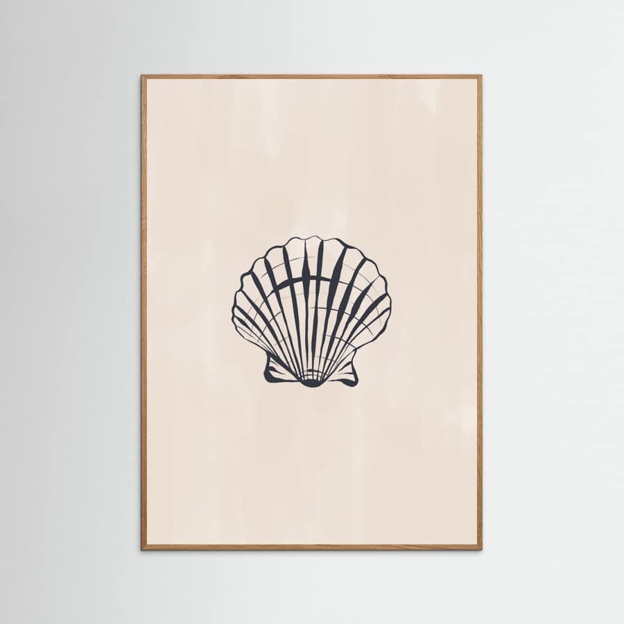 Seashell Poster – plakat og kunsttryk