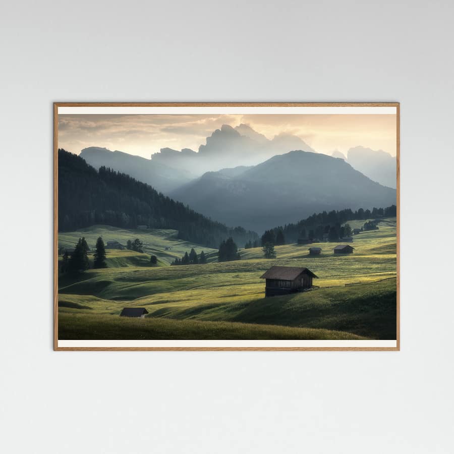 Seiser Alm -juliste – juliste ja taidepainatus