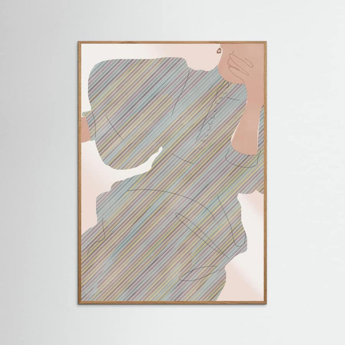 Selfie In Stripe -juliste – juliste ja taidepainatus