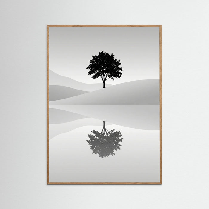 Oak Nature Serene Reflection