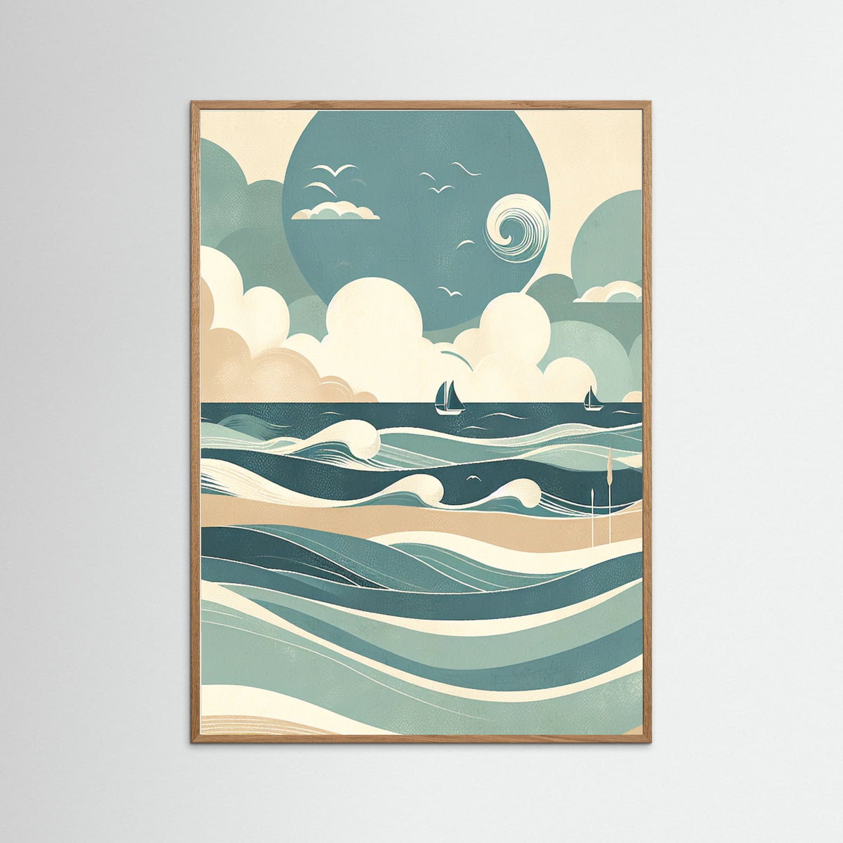 Oak Nature Serene Waves