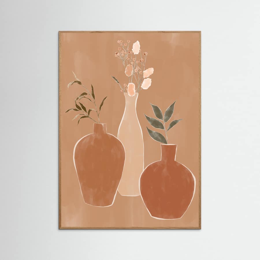 Poster Set of Flower Vases – poster e stampa artistica