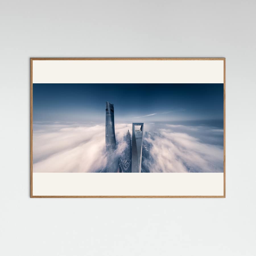 Shanghai Tower -juliste – juliste ja taidepainatus