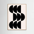Oak Nature Shape By Cats and Dotz 30 X 42 Inches Textured Black Poster