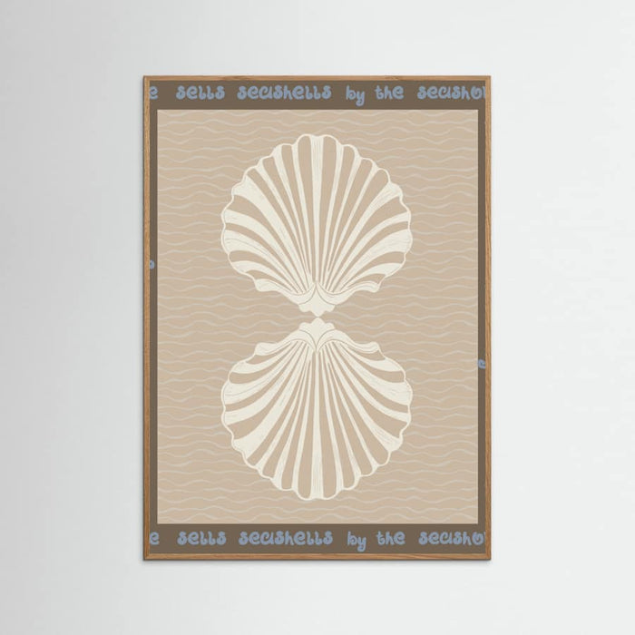 She sells seashells Poster – poster and art print