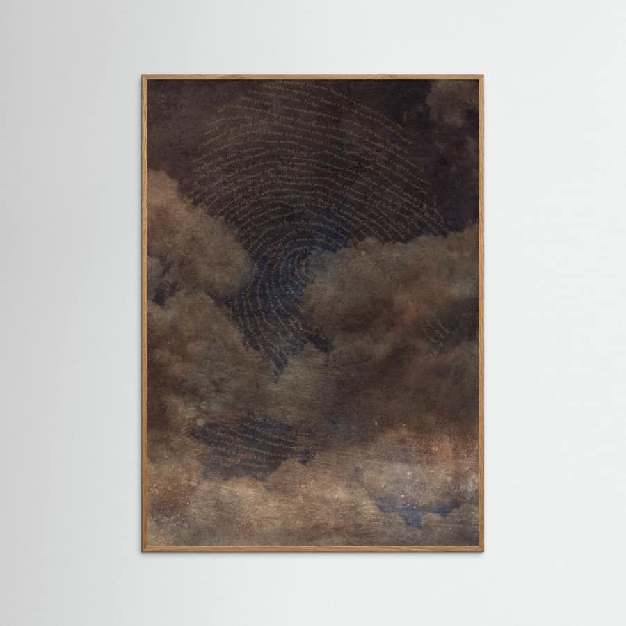 Affiche Sign In the Sky Brown – affiche et impression d’art