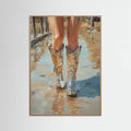 Oak Nature Silver Cowgirl Poster