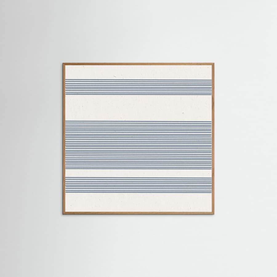 Poster Simple Blue Lines Pattern