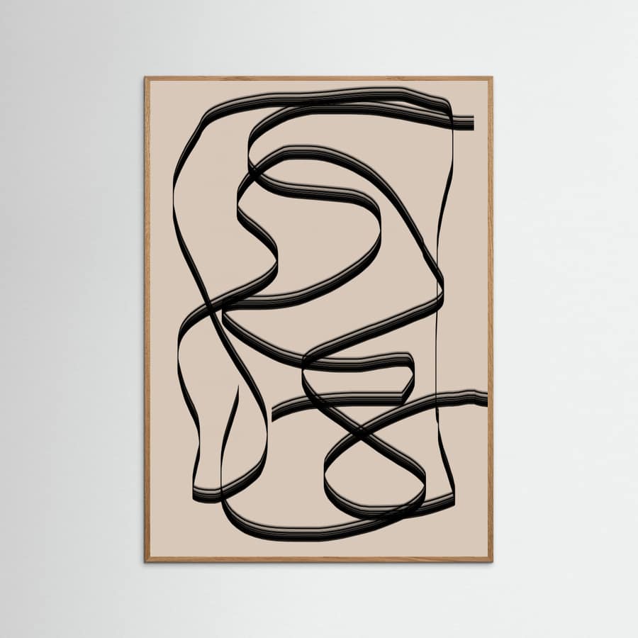 Simple Move Line Poster – plakat og kunsttryk