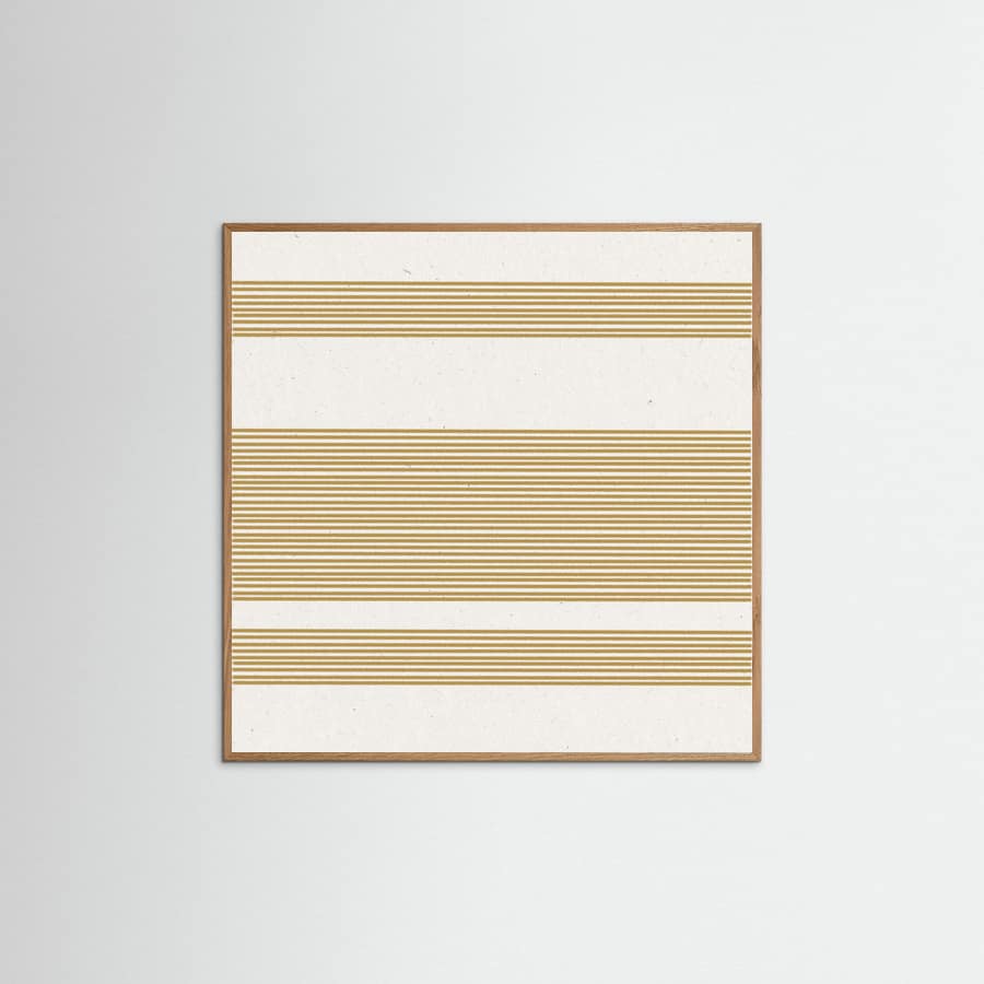 Poster Simple Yellow Lines Pattern – poster e stampa artistica