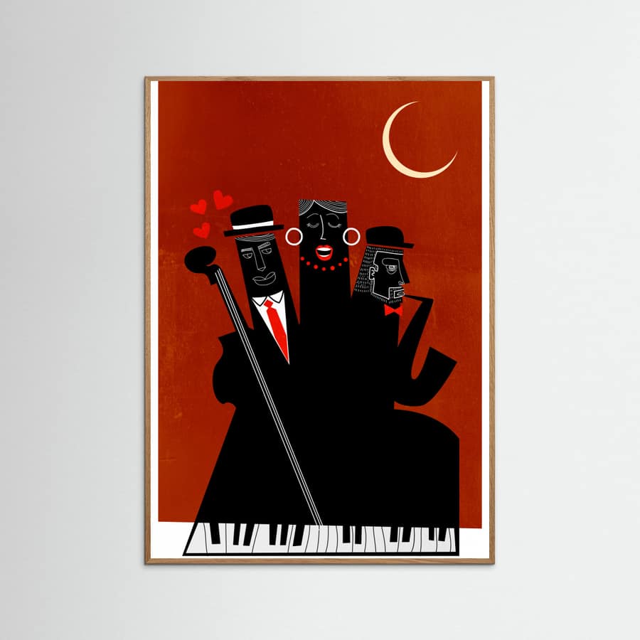 Singing Around the Christmas Tree Poster