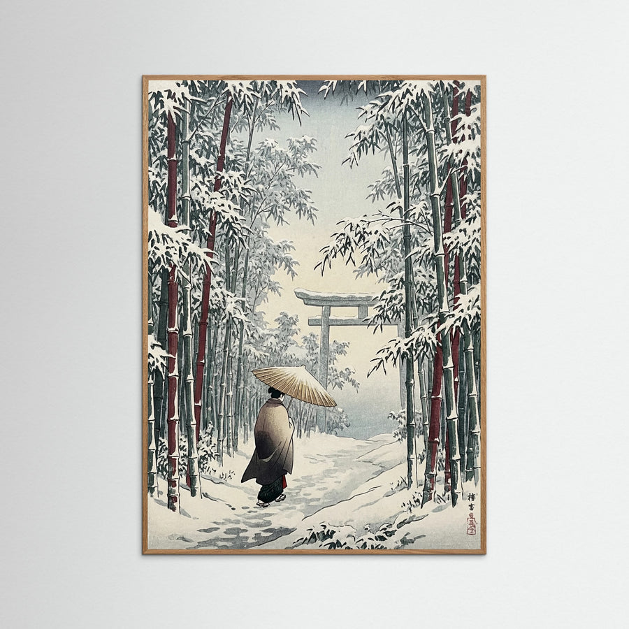Snowy Temple Path