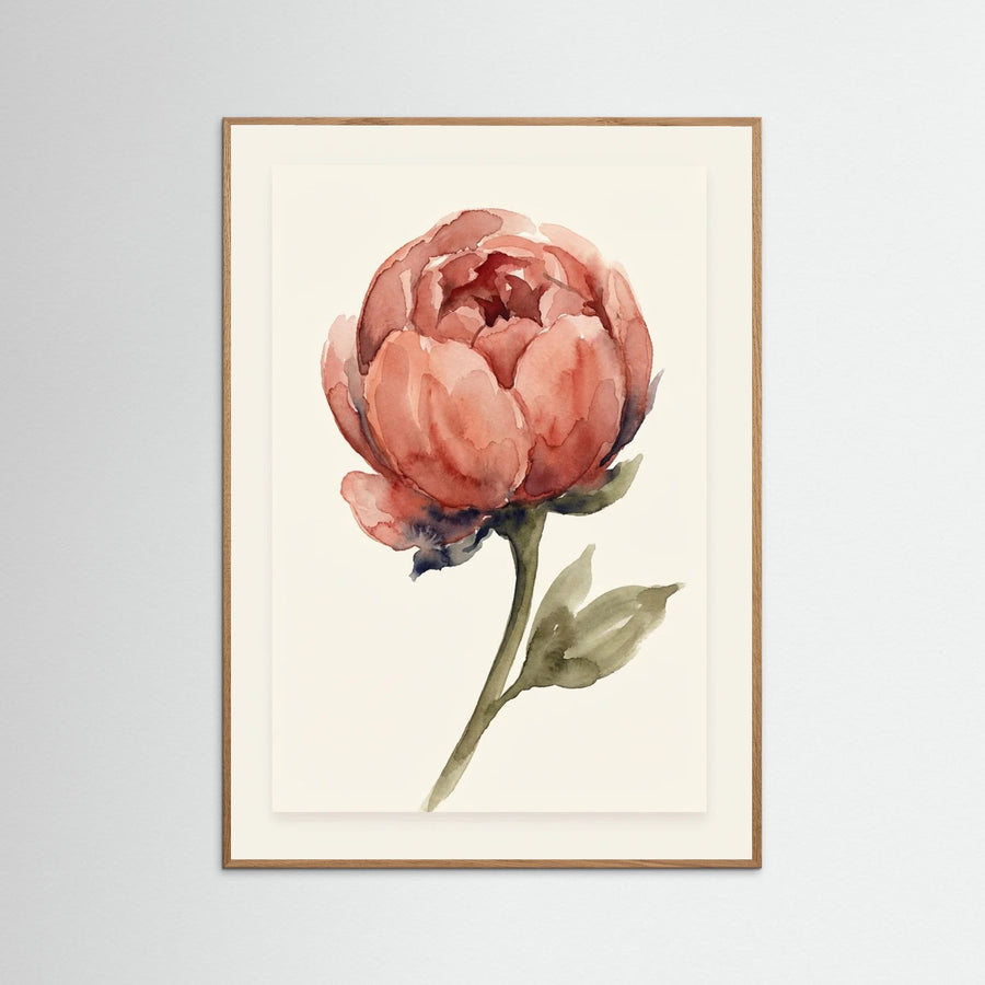 Soft Crimson Bloom
