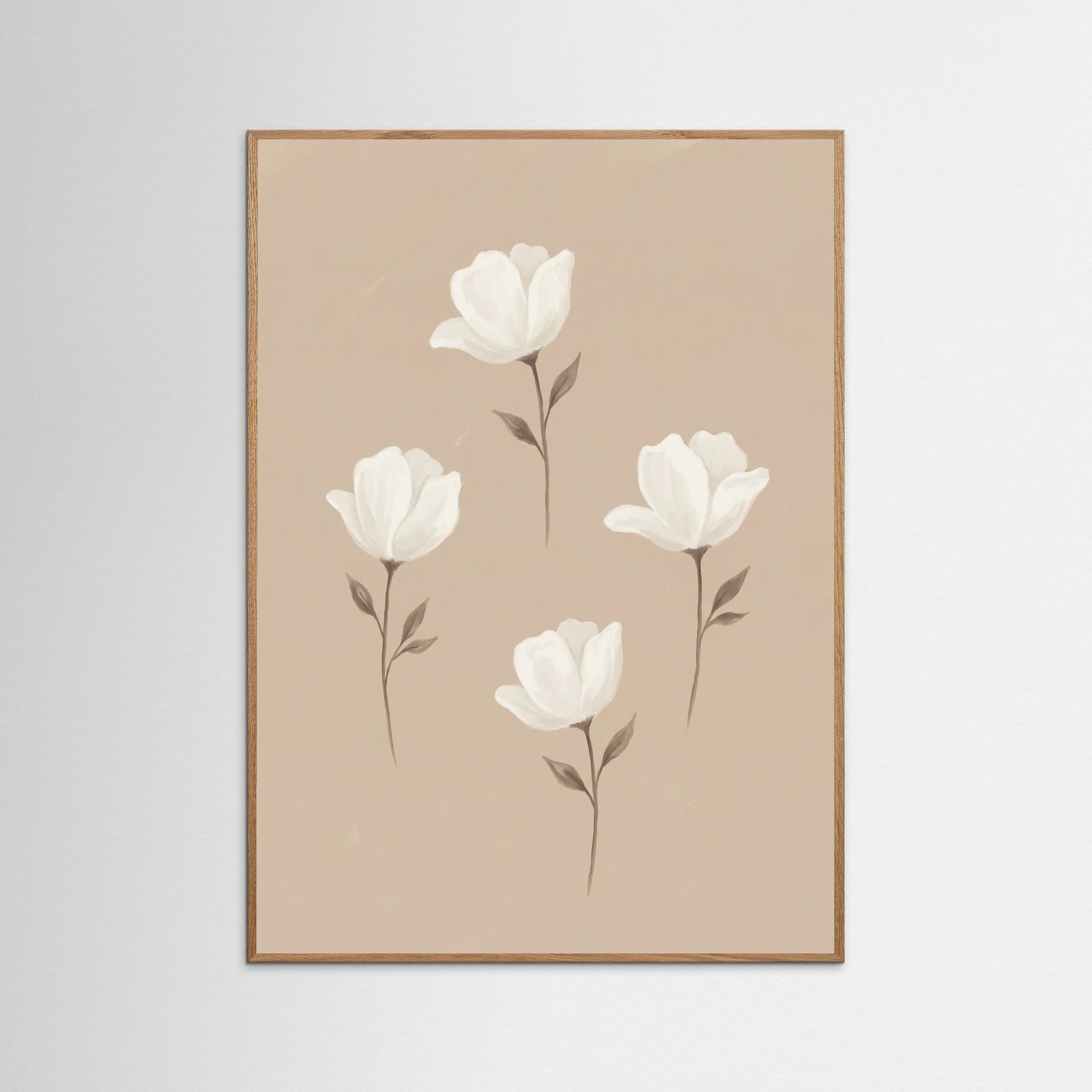 Oak Nature Soft Floral Arrangement Beige