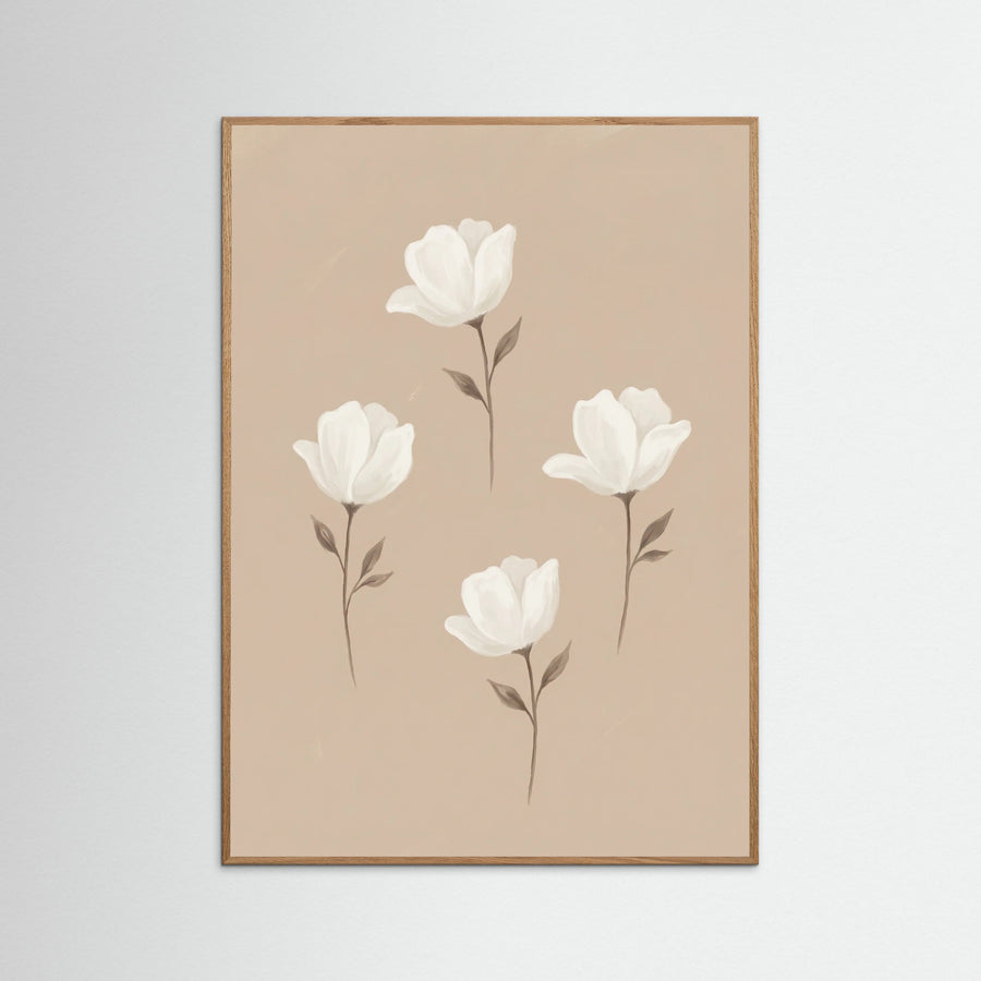 Soft Floral Arrangement Beige