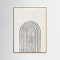 Soft Gray Rainbow Arch Poster – plakat og kunsttryk
