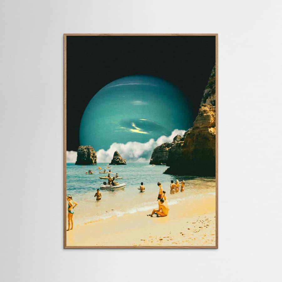 Space Beach Poster – poster and art print