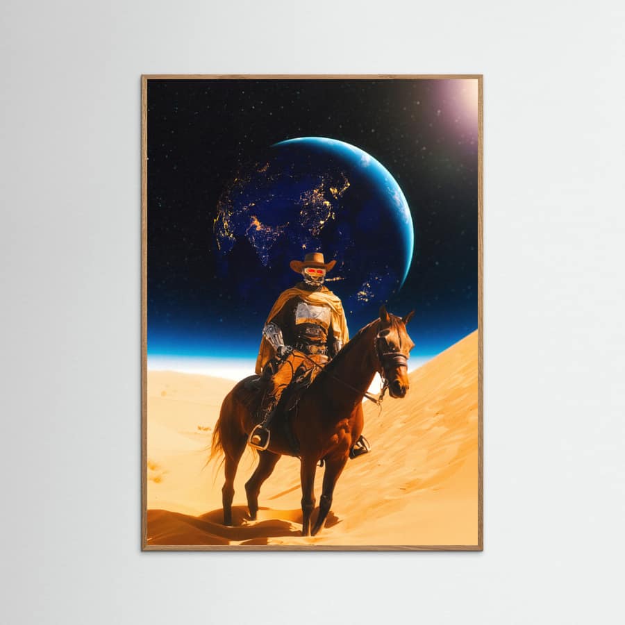 Space Cyborg Poster