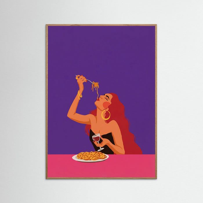 Spaghetti Bliss – poster and art print