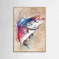 Oak Nature Sport Fishing Poster