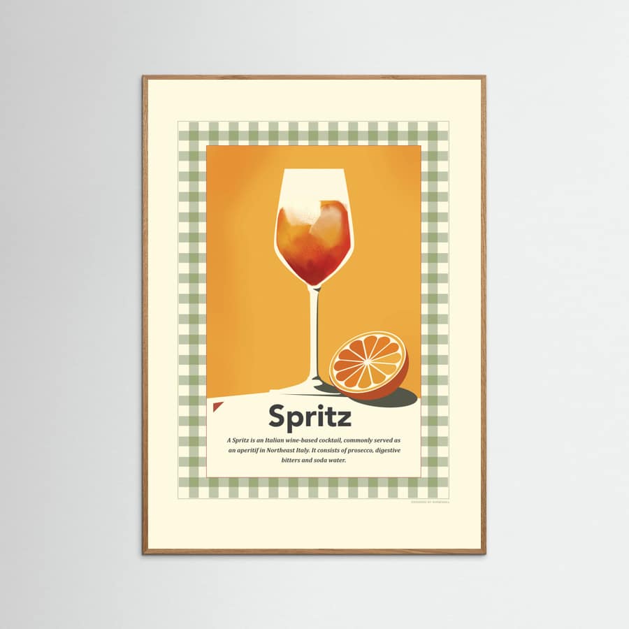 Spritz retro print Poster – poster and art print
