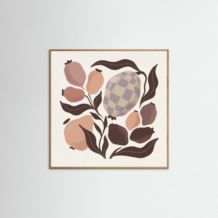 Oak Nature Square Abstract Botanical Harmony