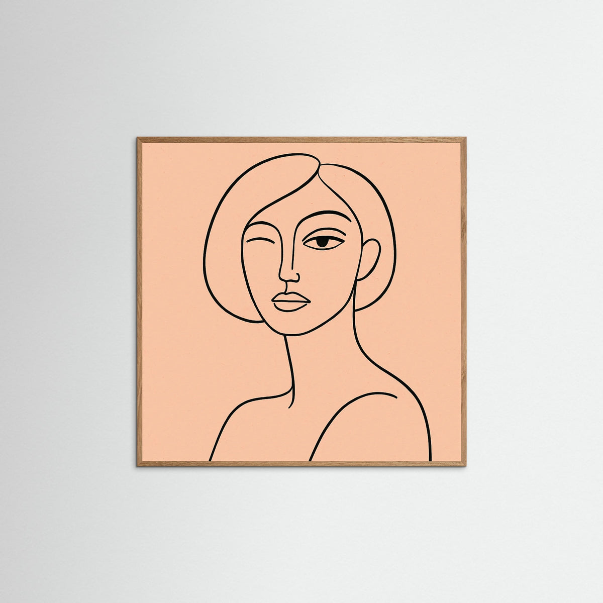 Oak Nature Square Abstract Eye