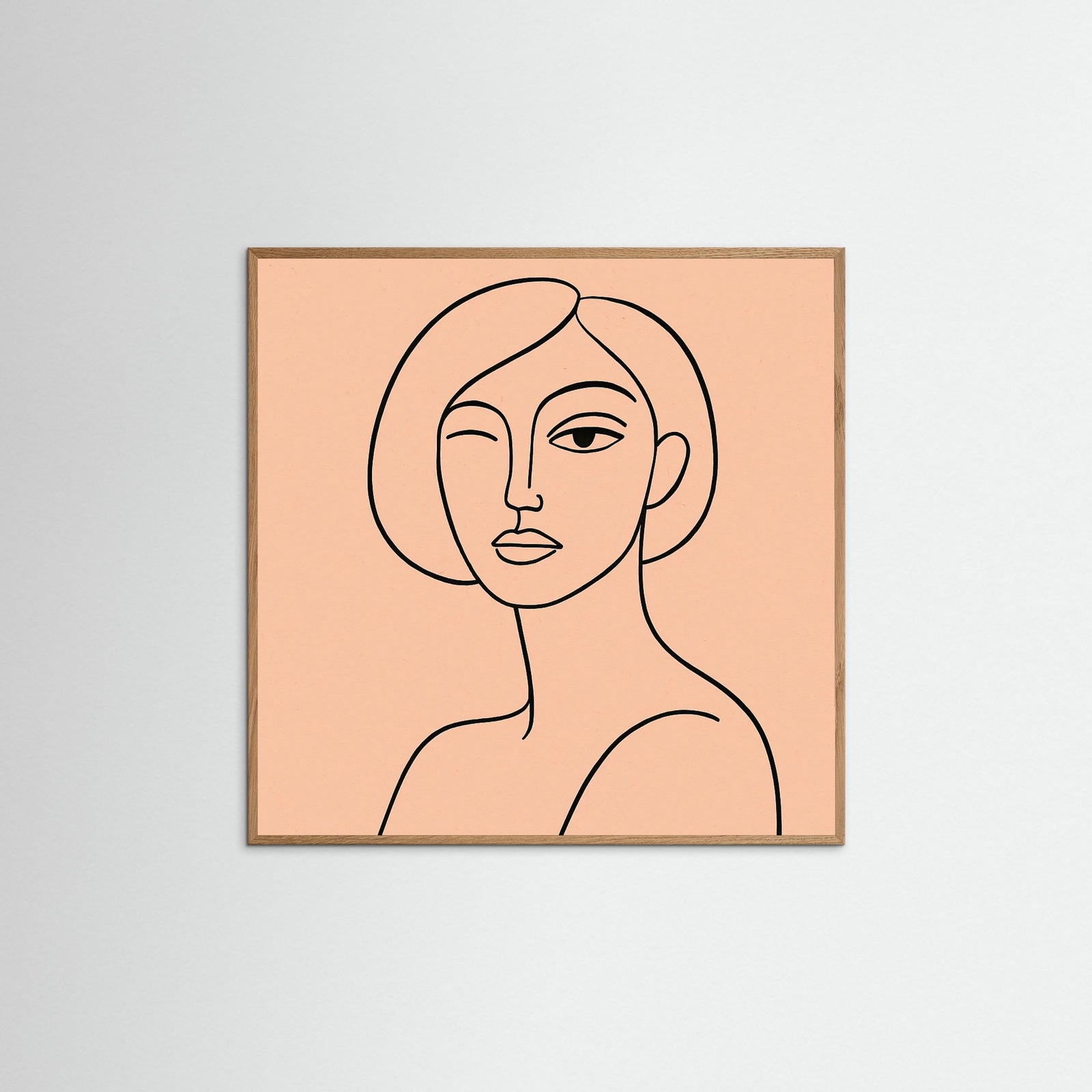 Oak Nature Square Abstract Eye