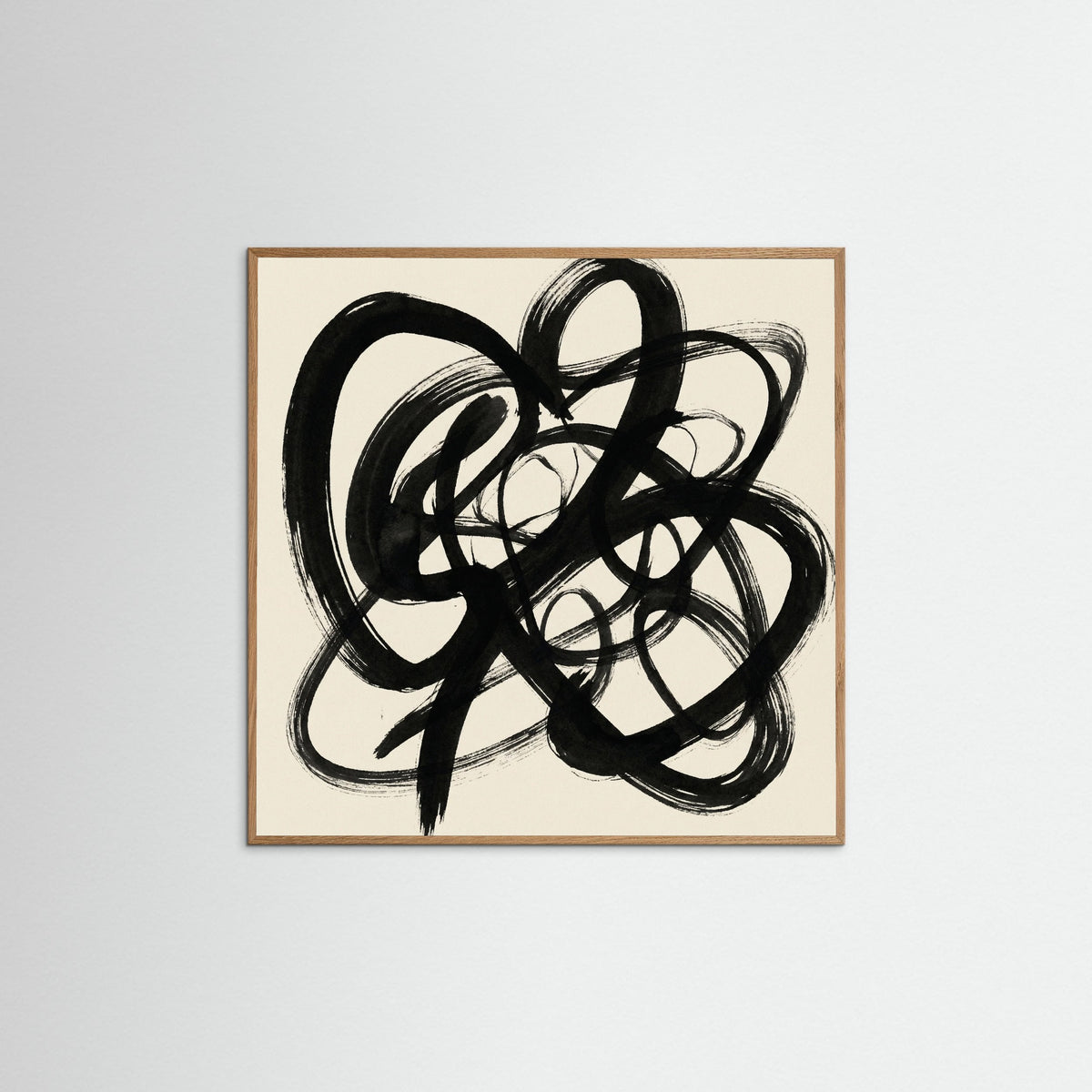 Oak Nature Square Abstract Gestures