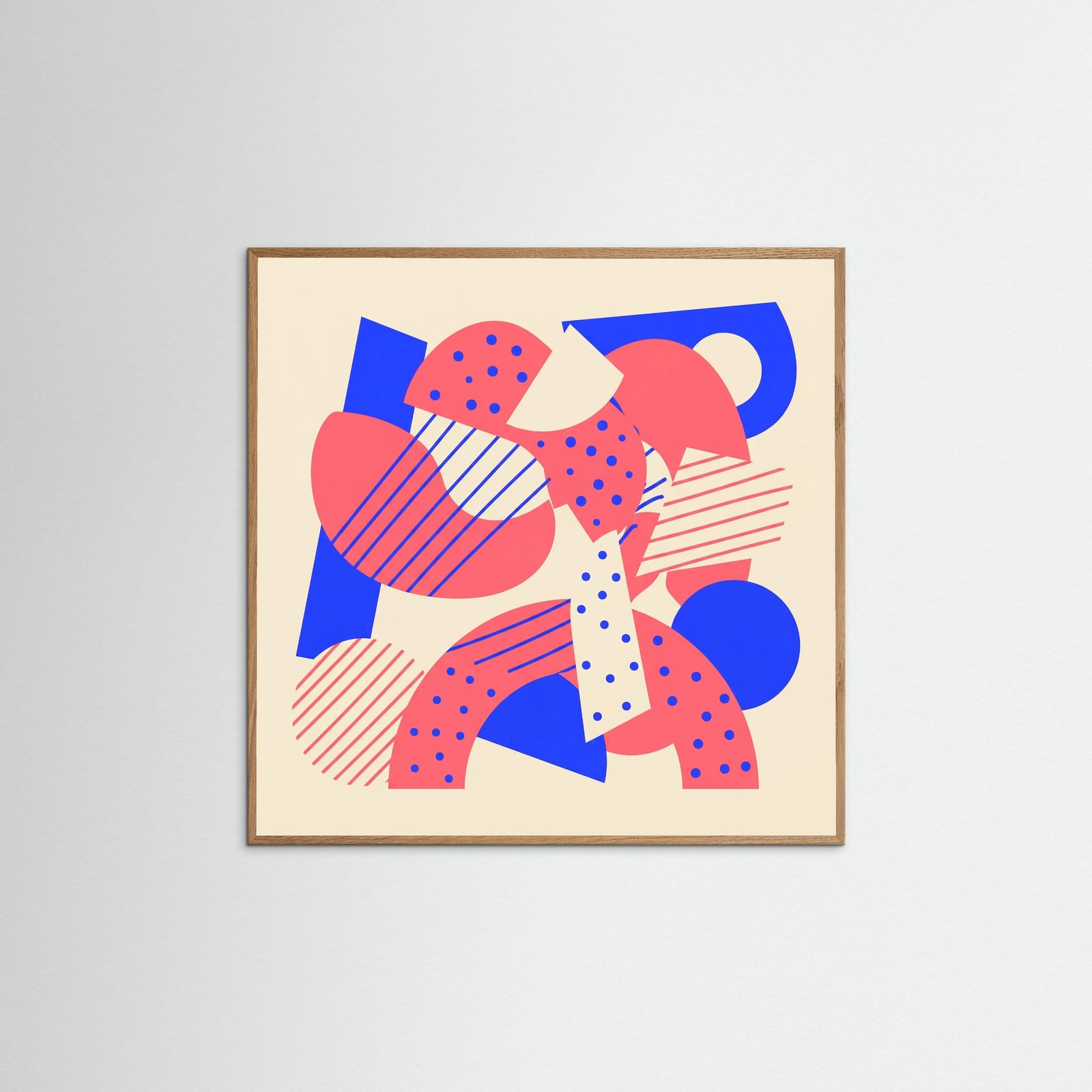 Oak Nature Square Abstract Playfulness